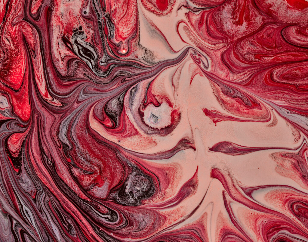Dynamic Red Abstract Fluid Painting Wallpaper - Captivating Background