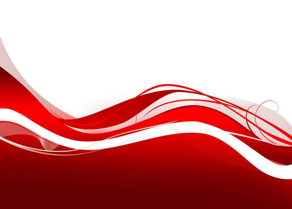 Dynamic Red Abstract Wave Wallpaper - Fluid Energy Design