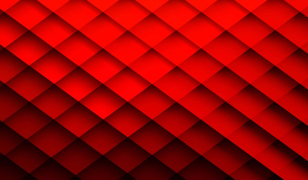 Dynamic Red Abstract Wallpaper: 3D Diamond Pattern Background