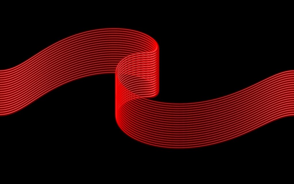 Dynamic Red Lines Wallpaper: Striking Black Background Design