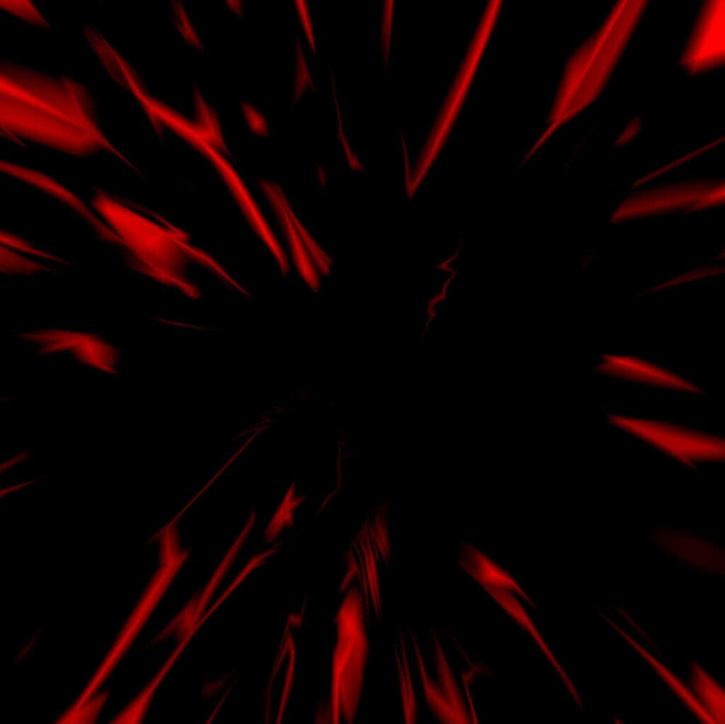 Dynamic Red Wavy Abstract Wallpaper on Deep Black Background