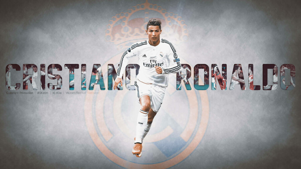 Cristiano Ronaldo Real Madrid Wallpaper: Dynamic 3D Art Background