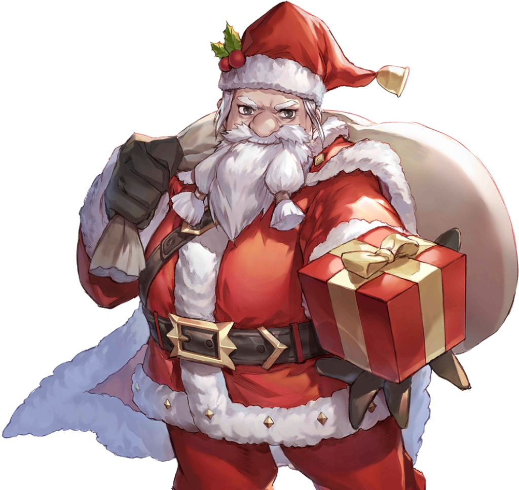 Festive Santa Warrior Wallpaper: Bold & Magical Christmas Adventure