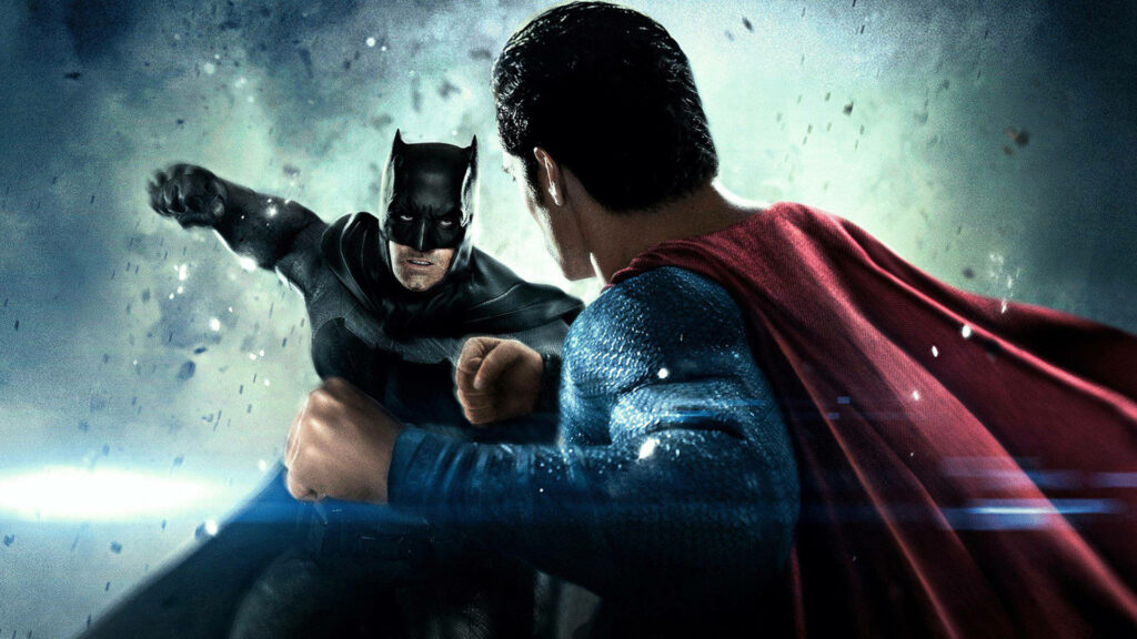Epic Clash of Superheroes: Batman versus Superman - Dawn of Justice Unleashed Wallpaper