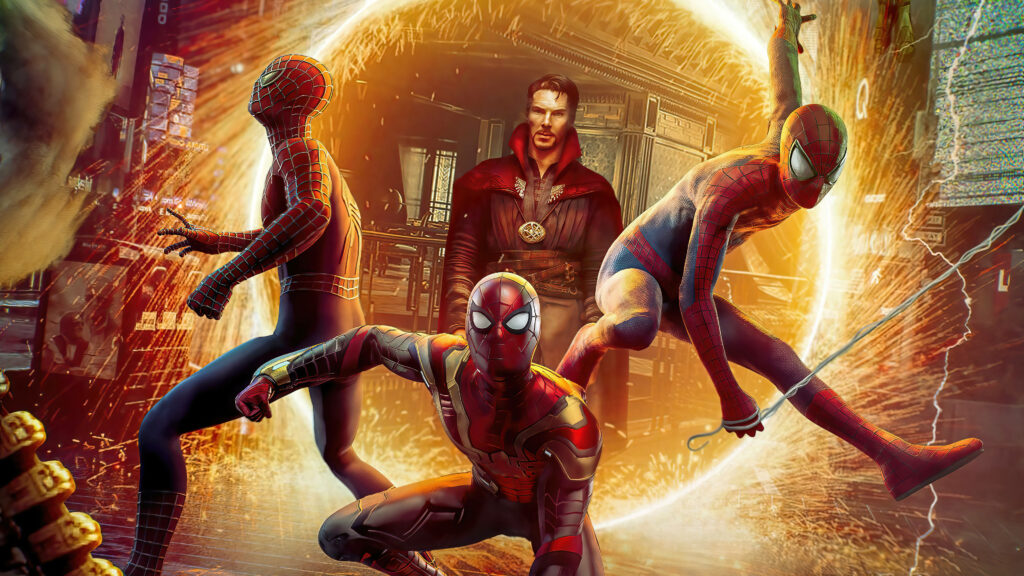 Dynamic Spider-Man & Doctor Strange Wallpaper: No Way Home Portal Art