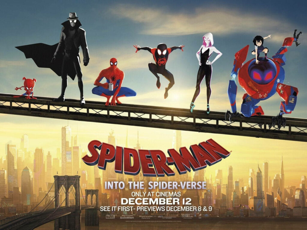 “Spider-Man: Into the Spider-Verse Characters Wallpaper Background”