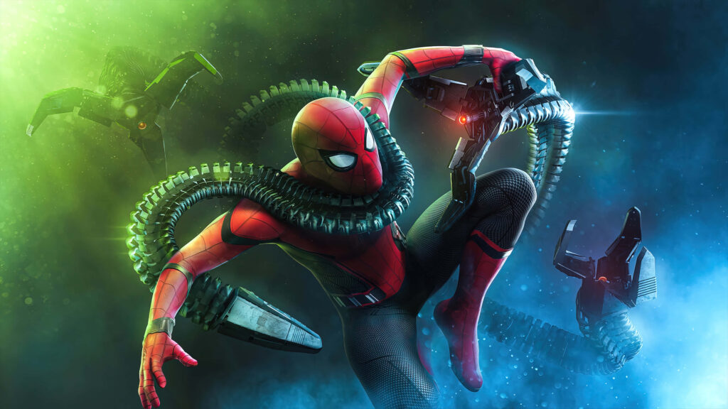 Dynamic Spider-Man Wallpaper: Futuristic Action Background