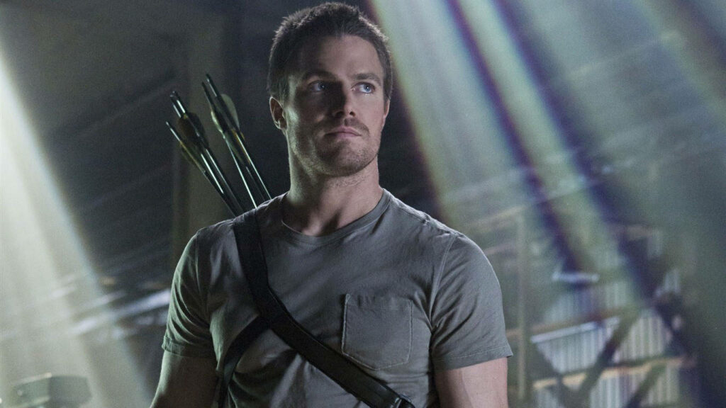 Dynamic Green Arrow Wallpaper - Stephen Amell's Iconic Archer Persona