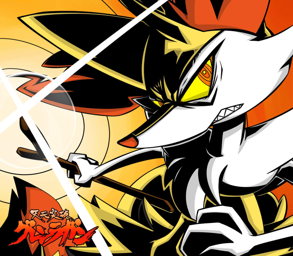 Dynamic Braixen artwork wallpaper with fiery orange anime-style design and bold shading