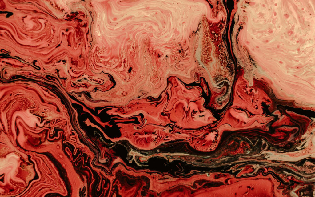 Dynamic Abstract Wallpaper: Swirling Red, Pink & Black Design