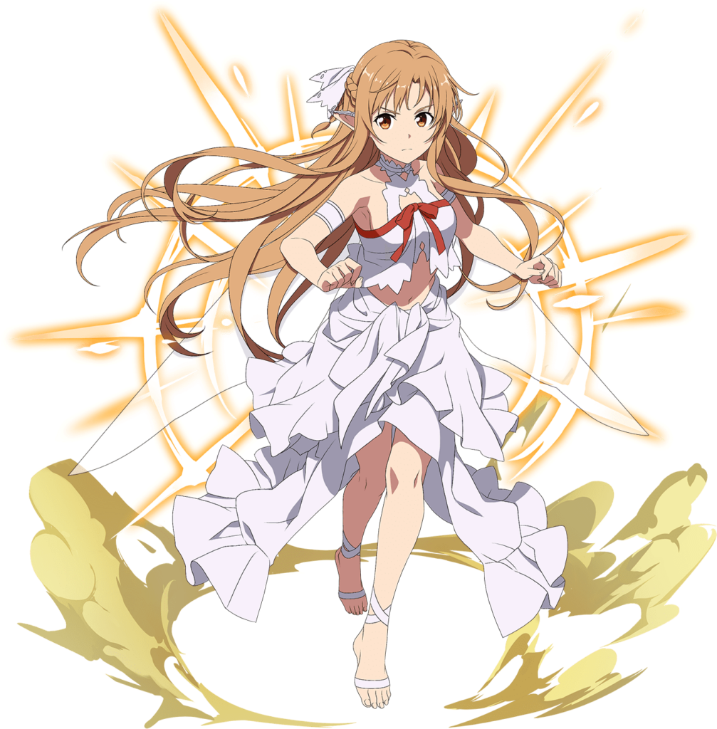 Dynamic Sword Art Online Character Wallpaper with Vibrant Energy Effects