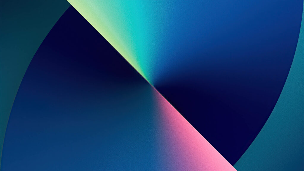 Vibrant Teal & Pink Gradient Wallpaper - Modern Dynamic Design