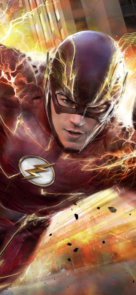 Dynamic The Flash Wallpaper: Electrifying Speed & Intensity Background