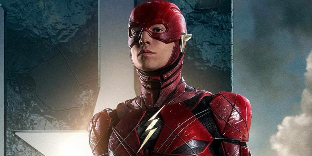 Dynamic The Flash Wallpaper: Speedy DC Superhero in Red Suit
