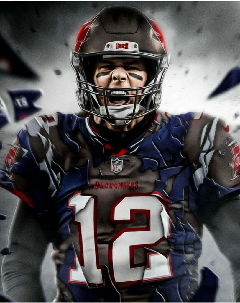 Tom Brady Intense Football Wallpaper - Dynamic Background Image