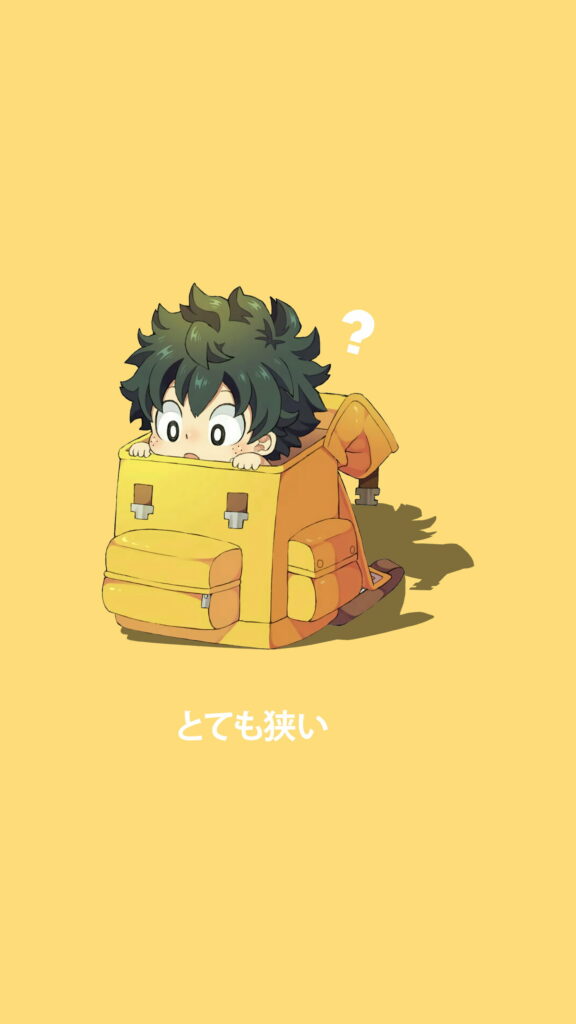 Chibi Deku and Class 1-A: The Epic Heroes of Boku no Hero Academia Unite in HD Phone Wallpaper