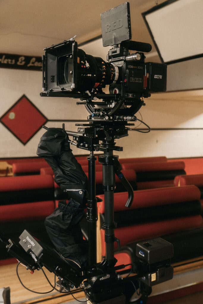 Dynamic Wallpaper: High-Tech RED Camera & Filming Equipment Showcase