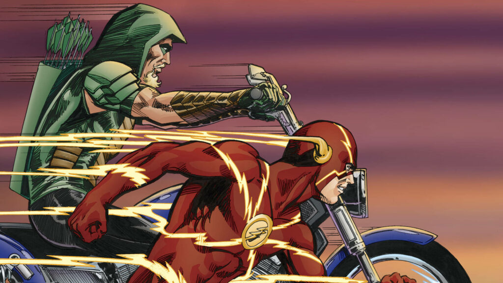 The Flash & Green Arrow Wallpaper: Super Speed Dynamic Background
