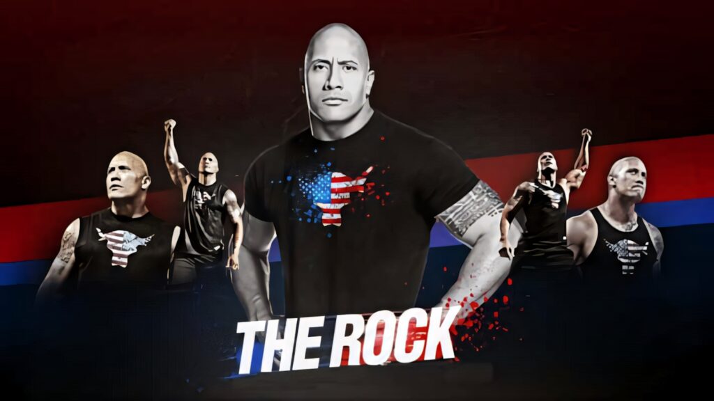 Dynamic Dwayne Johnson Wallpaper: Iconic Project Rock Design