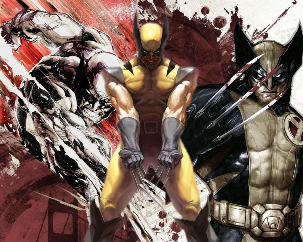 Dynamic X-Men Wolverine Wallpaper: Iconic Stance & Fierce Expression