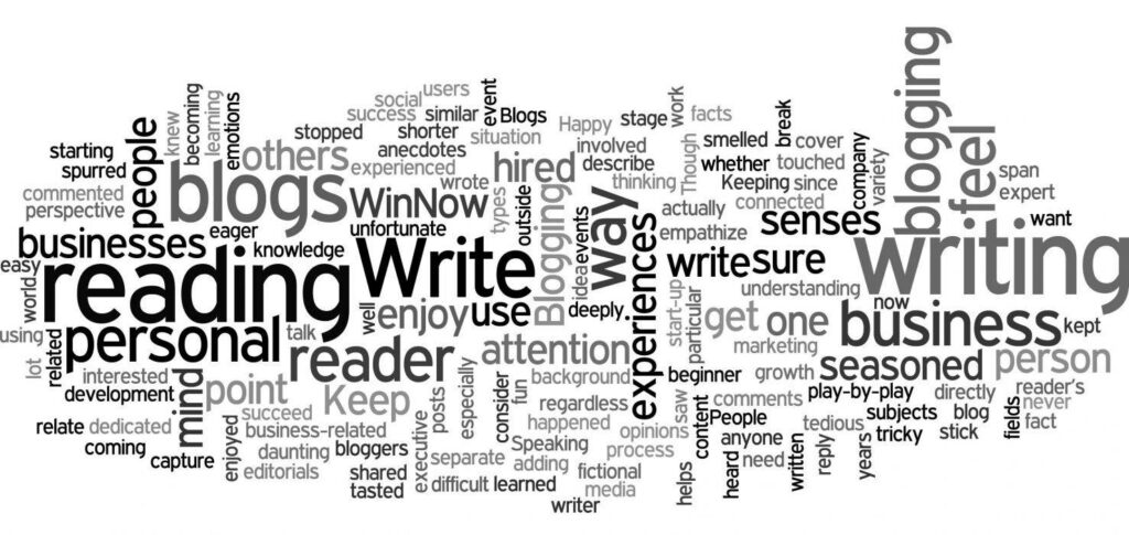Creative Word Cloud Wallpaper: Reading, Writing & Blog Themes