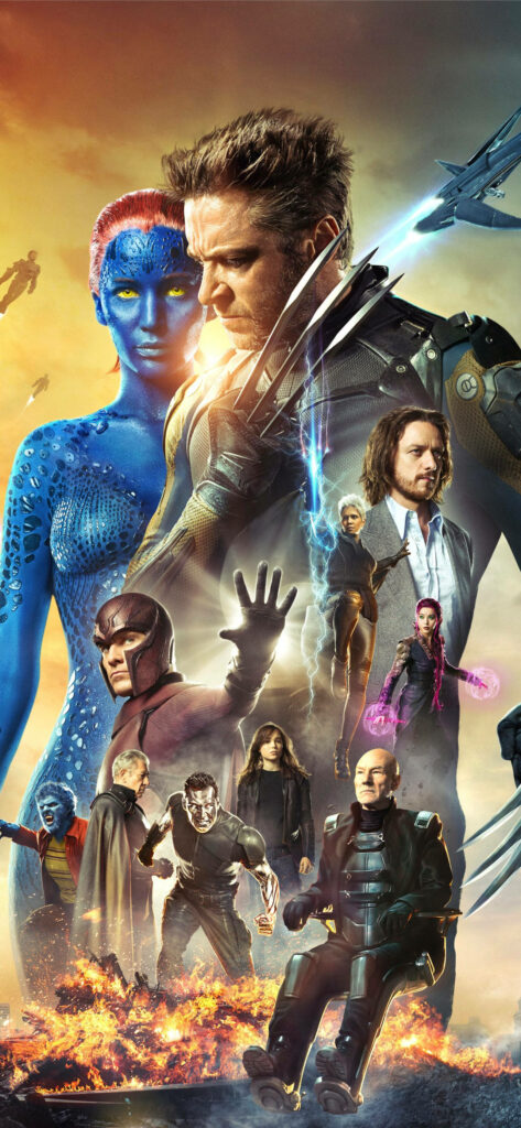 X-Men Days of Future Past: Vibrant Action-Packed Wallpaper Background