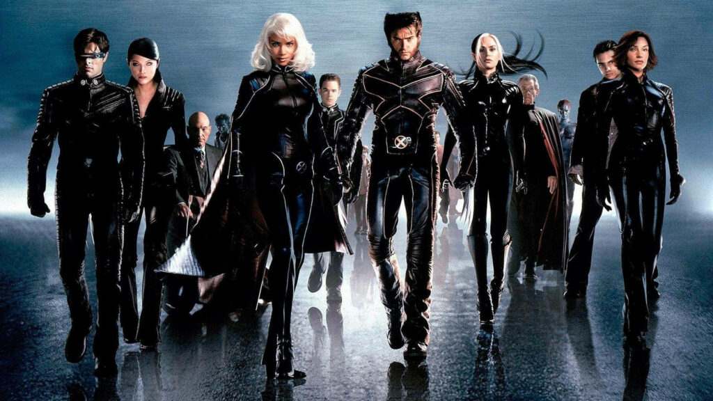 X-Men Superheroes Dynamic Wallpaper: Unity in Sleek Black Uniforms