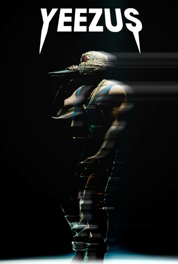 Dynamic Yeezus Kanye West Android Wallpaper with Bold Branding