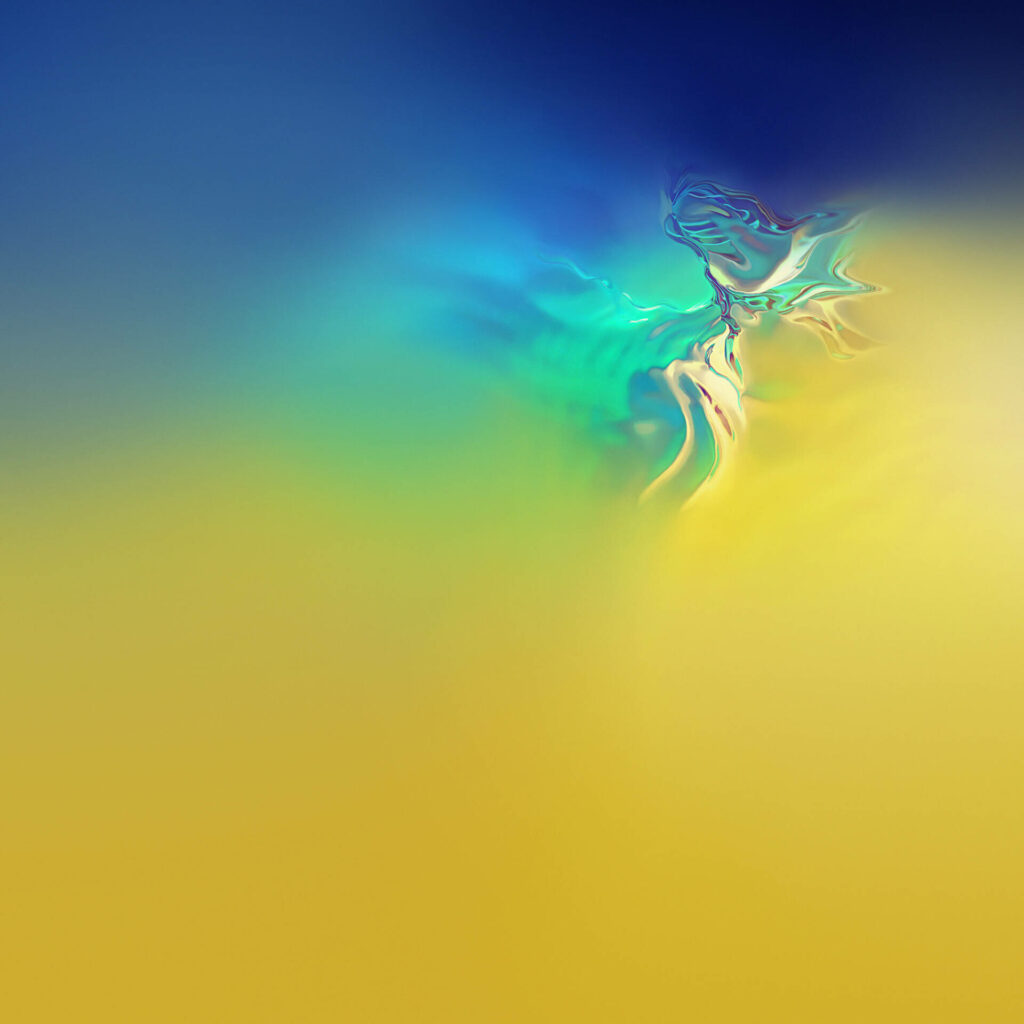 Serene Yellow & Blue Gradient Wallpaper for Samsung Lock Screens