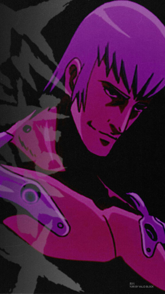 Dynamic Yuri Wallpaper: Bold Colors & Intense Details from Megalo Box