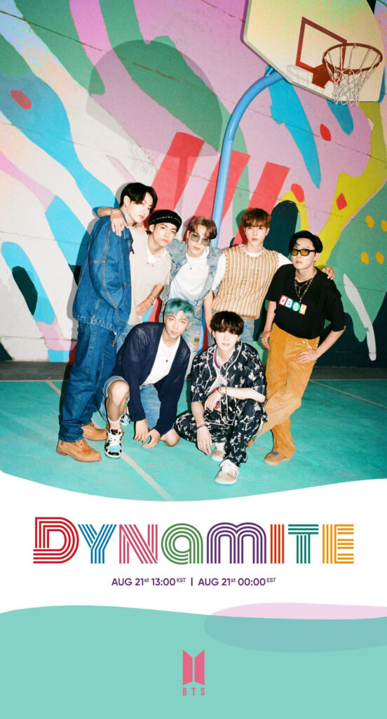 Dynamite Hoops: BTS Strikes a Fun-Filled Pose on Basketball Court in 2021 Wallpaper