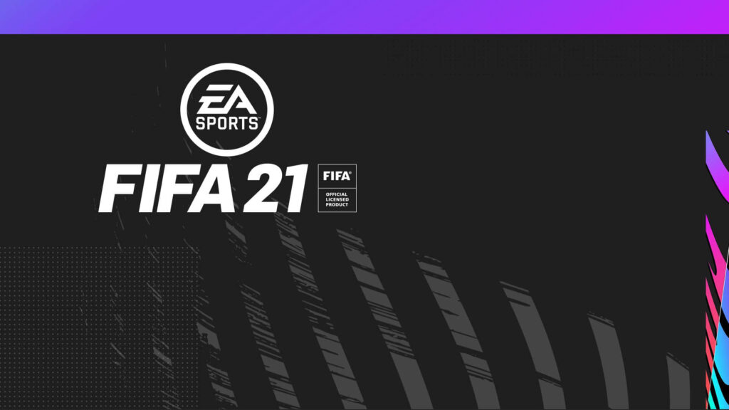 Bold EA Sports FIFA 21 Wallpaper - Dark Graphic Design for Fans