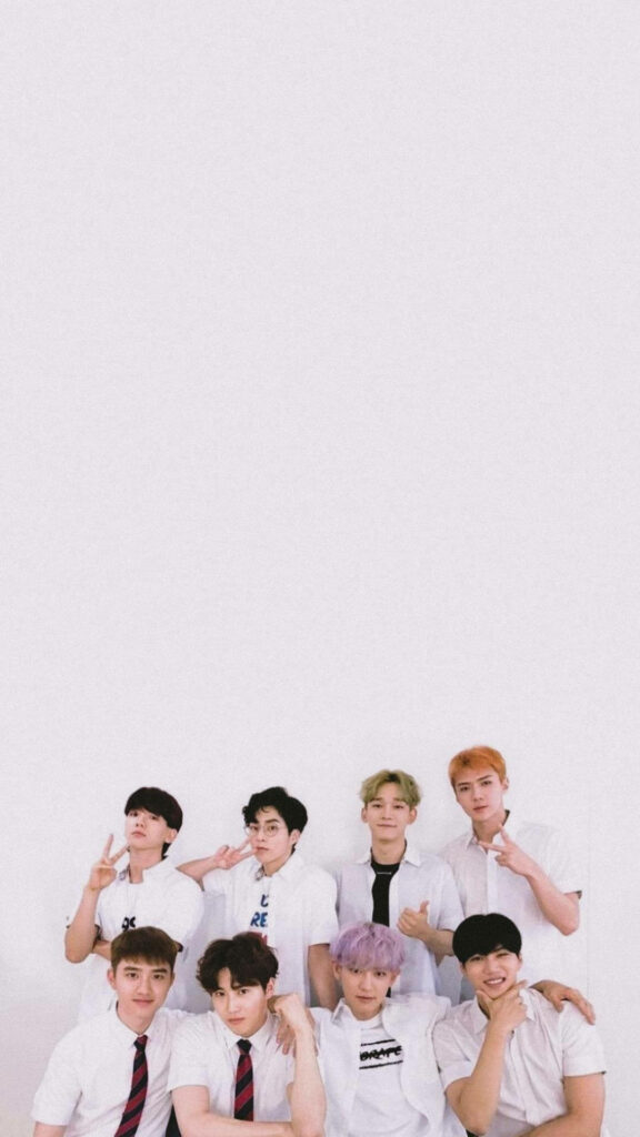 EXO School Uniforms Wallpaper - Knowing Brothers Scene Background