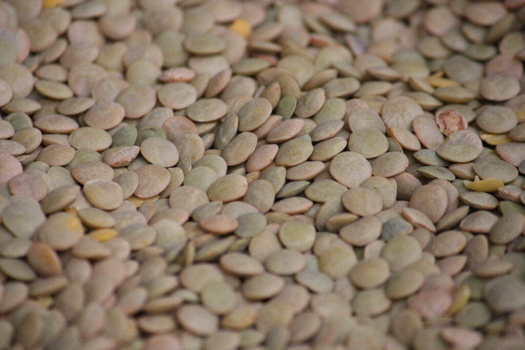 Close-Up Lentils Wallpaper: Natural Textures & Earthy Tones Background