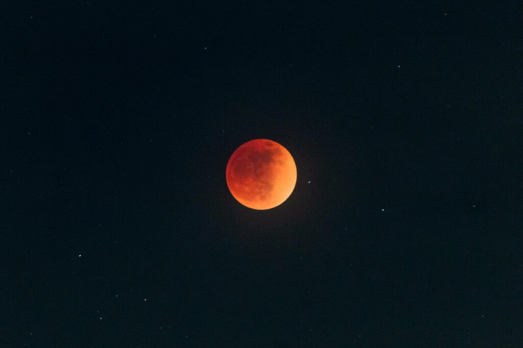 Ethereal Eclipse: Captivating Moon Galaxy Background Wallpaper