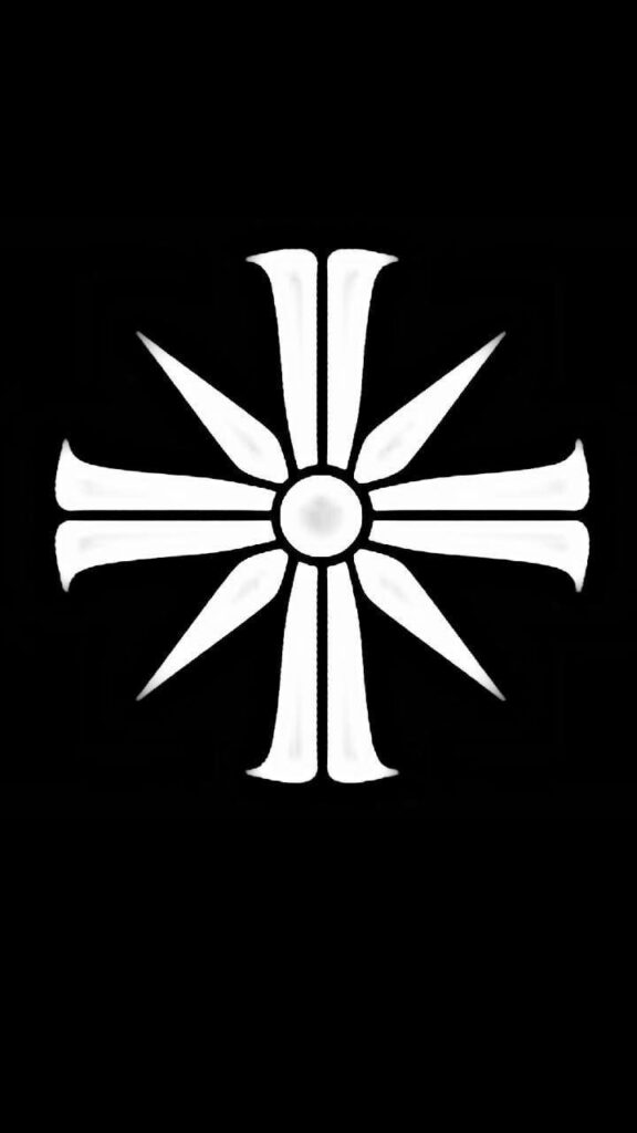 Eden's Gate: Emblem of Power in Far Cry 5's Immersive World Wallpaper