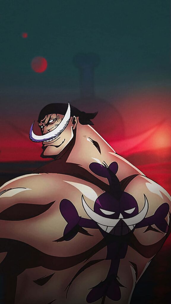 Edward Newgate Emperor of the Sea sunset powerful pose whitebeard pirate tattoo anime wallpaper