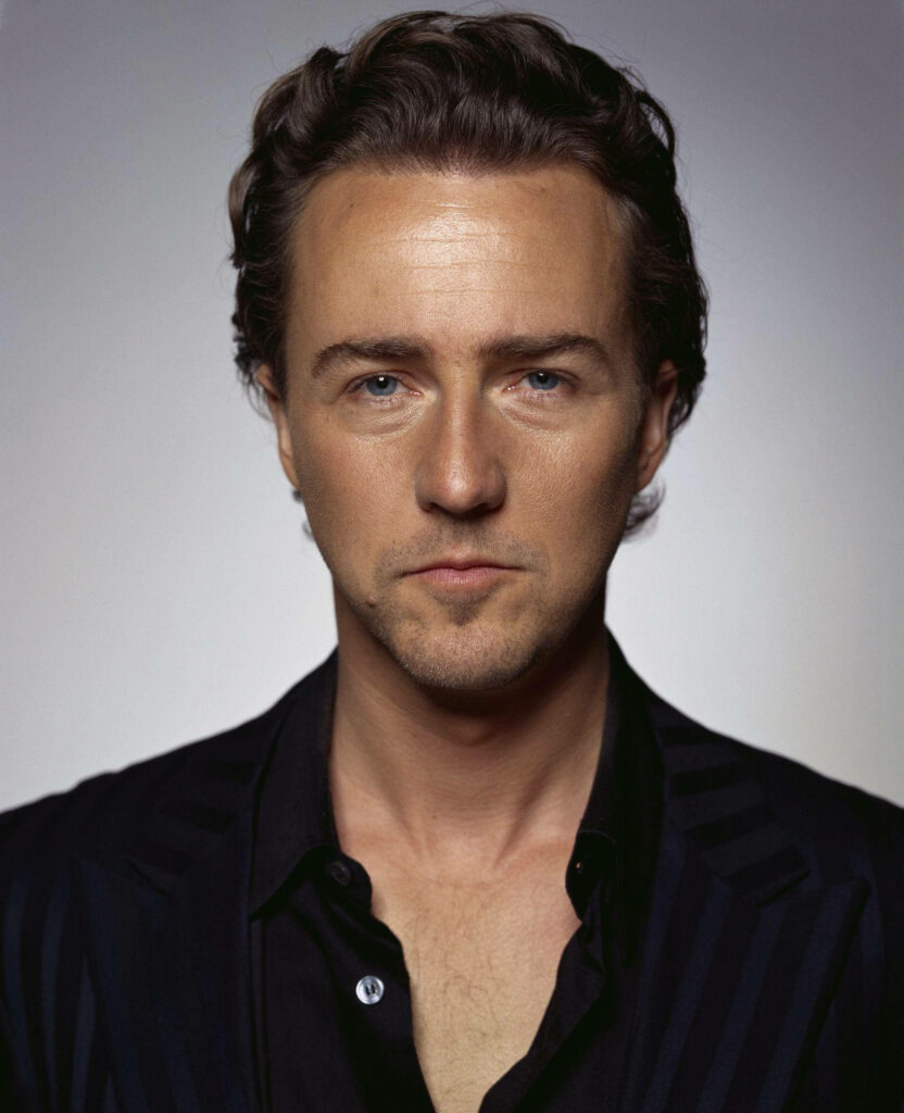 Edward Norton in Motherless Brooklyn: Intense Portrait Wallpaper