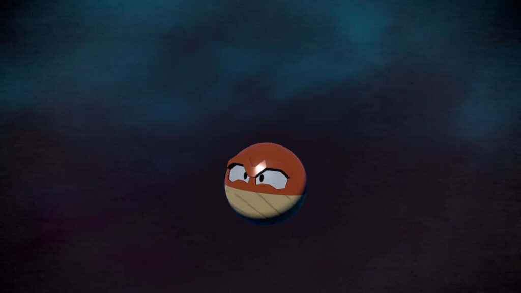 Eerie Dark Wallpaper with Intense Electrode Character