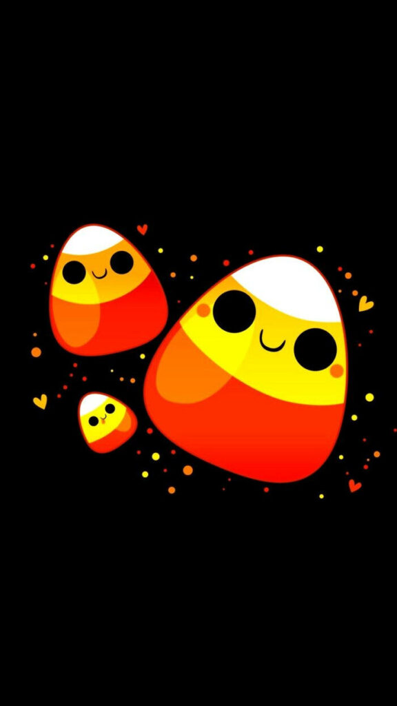 Playful Spooky Egg Eyes: A Cute Halloween-Inspired iPhone Wallpaper