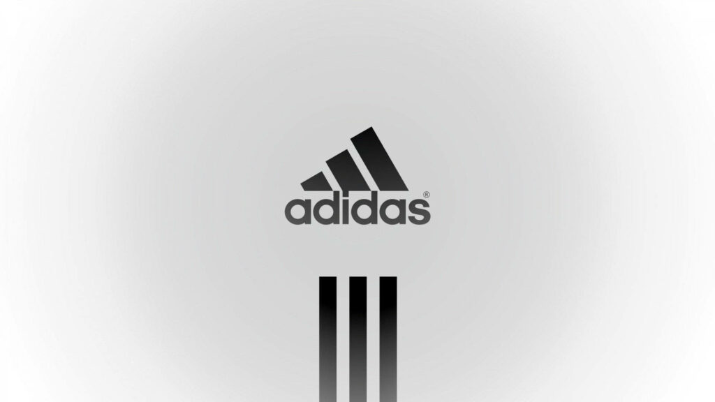 Minimalist Adidas Logo on Grungy White Background Wallpaper