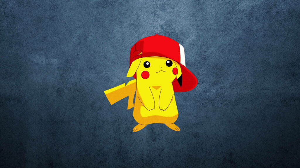 Pikachu Strikes a Pose: A Rad Pokemon in front of a Gritty Wall Wallpaper
