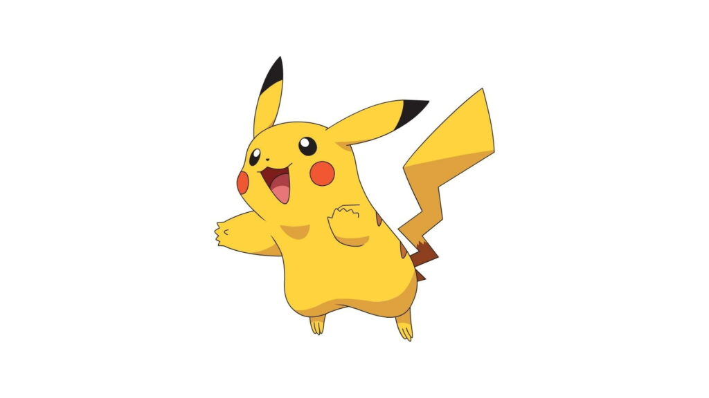 Yellow Marvel: Pikachu's Animal Representation in Stunning HD Widescreen Wallpaper on a White Background