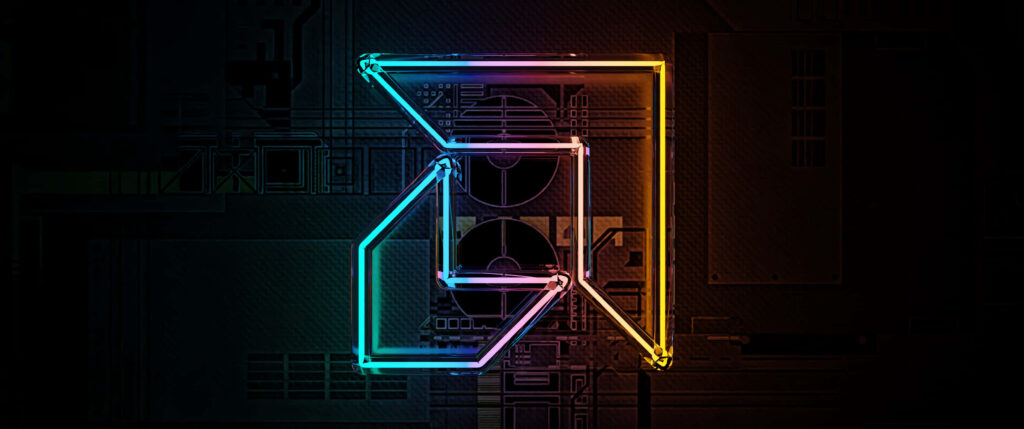 Radiant Neon Delight: Captivating 3440x1440 Wallpaper for Your Desktop