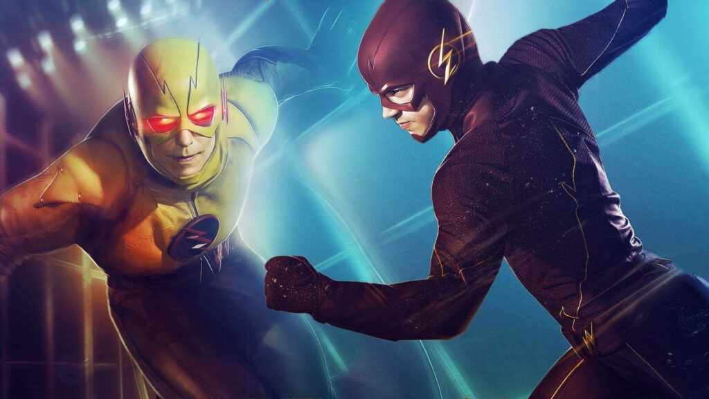 Intense Flash vs. Reverse Flash Wallpaper: Iconic Rivalry in Speed
