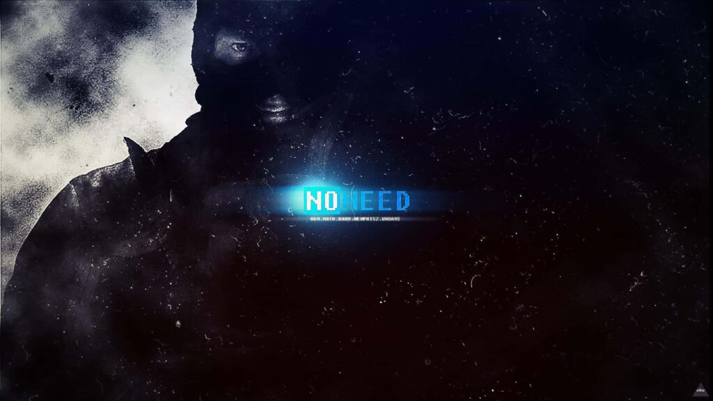 Neon Brilliance: Enchanting Counterstrike Wallpaper Illuminates 'No Need'