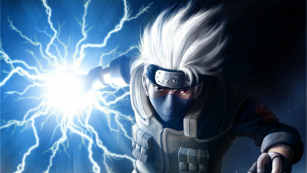 Kakashi Hatake Unleashing Lightning Cutter: A Captivating Anime Wallpaper for PC
