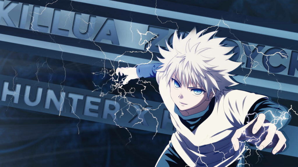Electrifying Encounter: Killua Strikes in Stunning 4k Wallpaper