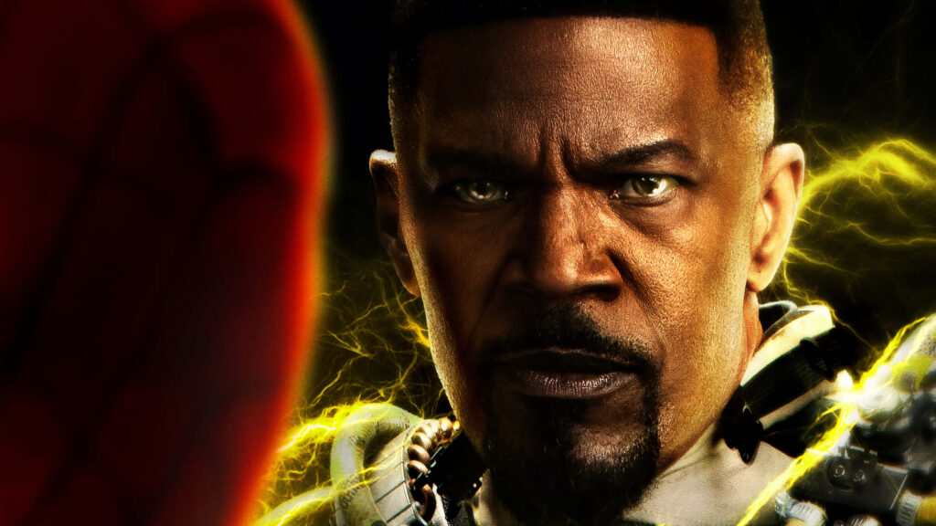 Electro Close-Up: Intense Energy Wallpaper from Spider-Man No Way Home