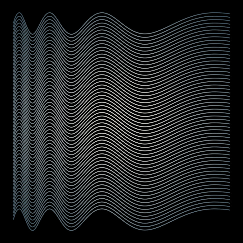 Mesmerizing Abstract Wallpaper: Fluid Lines on Black Background